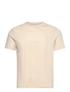 T-Shirt Tops T-Kortærmet Skjorte Cream EA7