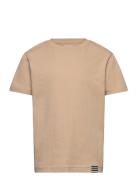 Organic Thorlino Tee Fav Tops T-Kortærmet Skjorte Beige Mads Nørgaard