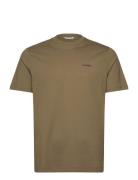 Dune Logo Ss Gots Tops T-Kortærmet Skjorte Khaki Green Gabba