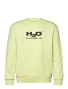 Logo Sweat O'neck Tops Sweatshirts & Hoodies Sweatshirts Green H2O