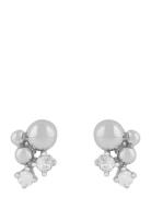 Lise Irregular Ear S/Clear Accessories Jewellery Earrings Studs Silver...