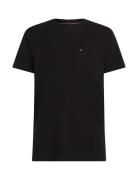 Essential Solid Pocket Tee Tops T-Kortærmet Skjorte Black Tommy Hilfig...