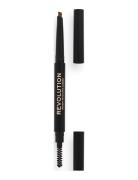 Makeup Revolution Duo Brow Definer Pencil Light Øjenbrynsblyant Makeup...