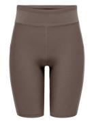 Onpnew Jana-2 Hw Long Pck Shorts Sport Shorts Cycling Shorts Brown Onl...