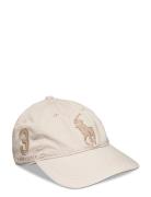 Big Pony Twill Ball Cap Accessories Headwear Caps Cream Polo Ralph Lau...