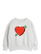 Arrowed Heart Chenille Sweatshirt Tops Sweatshirts & Hoodies Sweatshir...