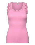 Rwbabette Silk Sl U-Neck Long Lace Tops T-shirts & Tops Sleeveless Pin...