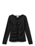 Ebellsy T-Shirt Long Sleeve Tops T-shirts Long-sleeved T-Skjorte Black...