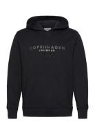 Copenhagen Sweat Hoodie Tops Sweatshirts & Hoodies Hoodies Black Lindb...