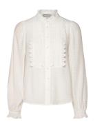 Arielll Shirt Ls Tops Blouses Long-sleeved White Lollys Laundry