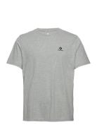 Star Chev Emb Tee Pale Petal Sport T-Kortærmet Skjorte Grey Converse