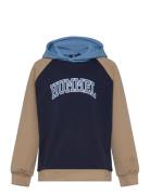 Hmlessen Hoodie Tops Sweatshirts & Hoodies Hoodies Navy Hummel