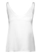 Shin Silk Tank Tops Blouses Sleeveless White Ahlvar Gallery