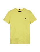 Essential Cotton Tee S/S Tops T-Kortærmet Skjorte Yellow Tommy Hilfige...