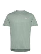 Ua Launch Shortsleeve Sport T-Kortærmet Skjorte Green Under Armour