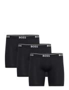 Boxerbrlong 3P Power Boxershorts Black BOSS