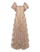 369 Cassie Gown Designers Maxi Dress Beige Ida Sjöstedt