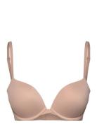 Push Up Plunge Lingerie Bras & Tops Push Up Bras Beige Calvin Klein