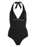 Halter Piece  Badedragt Badetøj Black Tommy Hilfiger
