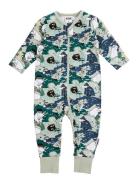 Vattenfärger Pyjamas Pyjamas Sie Jumpsuit Green MUMIN