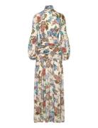 Thalia Draped Waist Maxi Dress Designers Maxi Dress Cream Malina