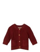 Nbfemlen Lis Ls Knit Card Lil Tops Knitwear Cardigans Burgundy Lil'Ate...