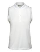 Sleeveless Knit Polo Sport T-shirts & Tops Polos White Callaway