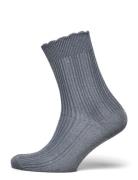 Julia Glitter Socks Lingerie Socks Regular Socks Navy Mp Denmark