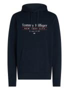 Hilfiger Center Stack Hoody Tops Sweatshirts & Hoodies Hoodies Navy To...