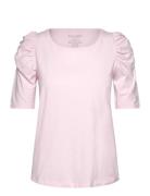 Cwadrienne - T-Shirt Tops T-shirts & Tops Short-sleeved Pink Claire Wo...