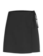 Mini Wrap Skirt Skirts Short Skirts Black Monki