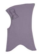 Cotton Fullface - Bow Accessories Headwear Balaclava Purple Mikk-line