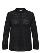 Carrosil Ls Lace Shirt Jrs Tops Shirts Long-sleeved Black ONLY Carmako...