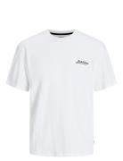 Jjbeau Tee Ss Crew Neck Tops T-Kortærmet Skjorte White Jack & J S