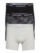 Cotton Stretch Boxer 3P Boxershorts Grey Björn Borg