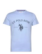 Uspa T-Shirt Archibald Men Tops T-Kortærmet Skjorte Blue U.S. Polo Ass...