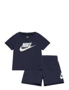 Nkn Club Tee And Short Set Sport Sets With Short-sleeved T-shirt Navy ...