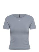 Ua Train Seamless Ss Sport T-shirts & Tops Short-sleeved Blue Under Ar...