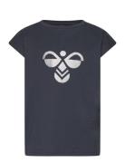 Hmldiez T-Shirt S/S Sport T-Kortærmet Skjorte Navy Hummel