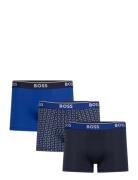 Trunk 3P Power Desig Boxershorts Black BOSS