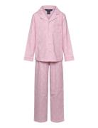 Sl-Sleepwear Pyjamassæt Pink Ralph Lauren Kids