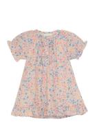 Dress Ss Aop W. Lining Dresses & Skirts Dresses Baby Dresses Short-sle...