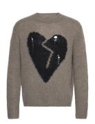 Luvheart Tops Knitwear Round Necks Brown AllSaints