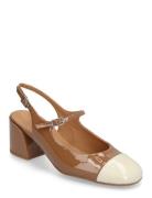 Pumps Shoes Sling Backs Heeled Slingbacks Beige Billi Bi