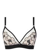 Lush Wirefree Triangle Bra Lingerie Bras & Tops Soft Bras Bralette Bla...