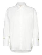 Nina Shirt Tops Shirts Long-sleeved White BUSNEL