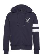 Heritage Rgta Fz Hdy Designers Sweatshirts & Hoodies Hoodies Navy Hack...