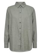 Mmkarli Linen Shirt Tops Shirts Linen Shirts Green MOS MOSH