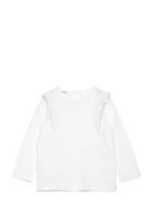 Long -Sleeved T-Shirt With Ruffles Tops T-shirts Long-sleeved T-Skjort...
