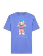 Polo Bear Cotton Jersey Tee Tops T-Kortærmet Skjorte Blue Ralph Lauren...